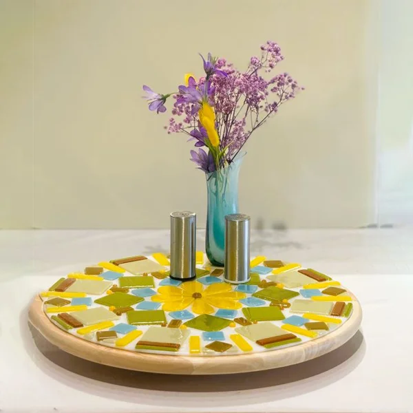 Lazy Susan Wooden Tray