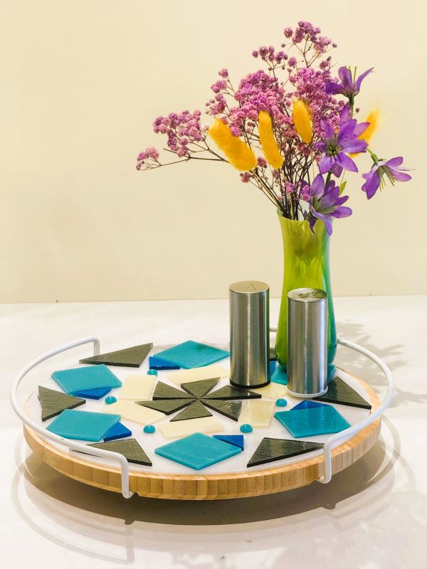 Lazy Susan Wooden Tray - Image 2