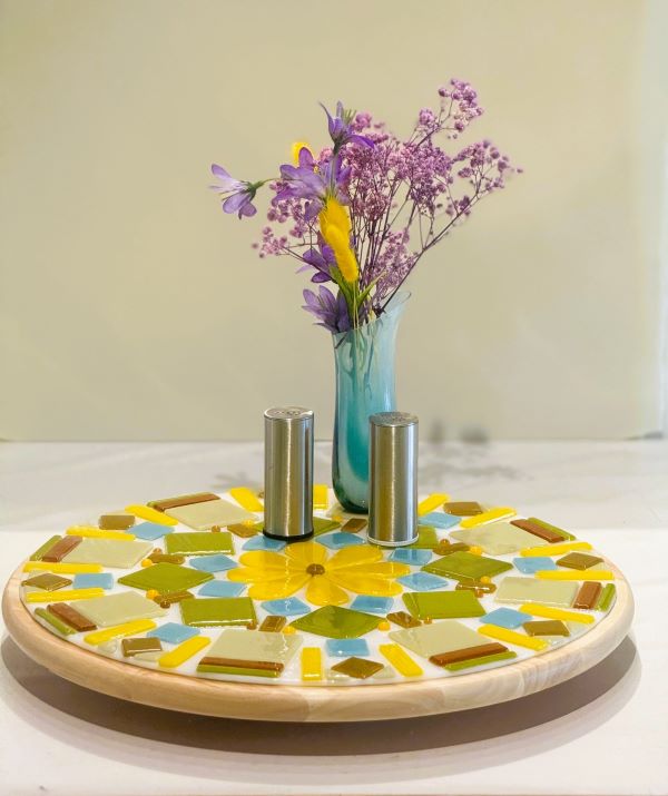 Lazy Susan Wooden Tray - Image 5