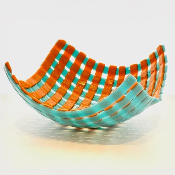 Crisscross Patterned Basket